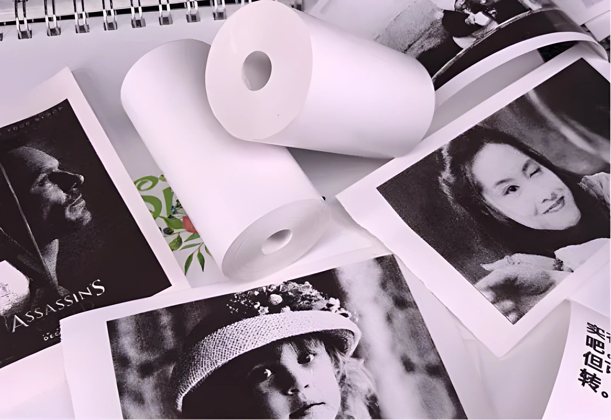 PerPage mini wireless thermal printer paper in various colour options