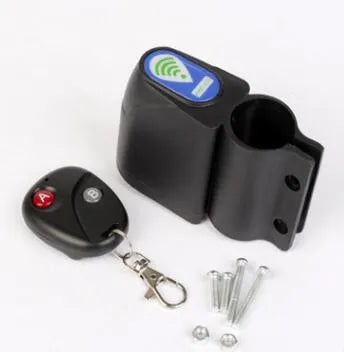 Anti-theft bike lock with wireless remote control and 4-digit keypad
