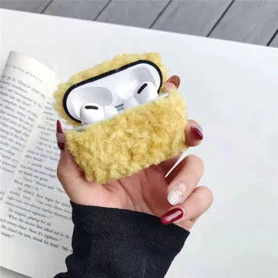 Simple lamb design AirPods protector cover in blue colour for compatible Apple wireless headphones