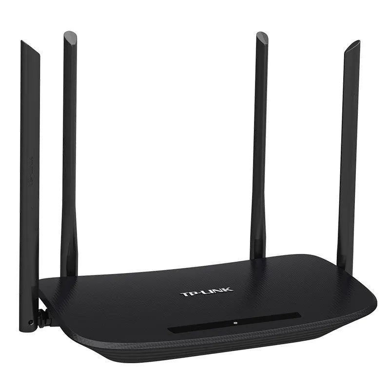 TP-LINK TL-WDR5620 dual band wireless router with 1200Mbps, 4 LAN ports, shown in white and black