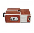 Portable DIY smartphone projector with zoom lens and smartphone insert slot, 8x magnification for home theatre use