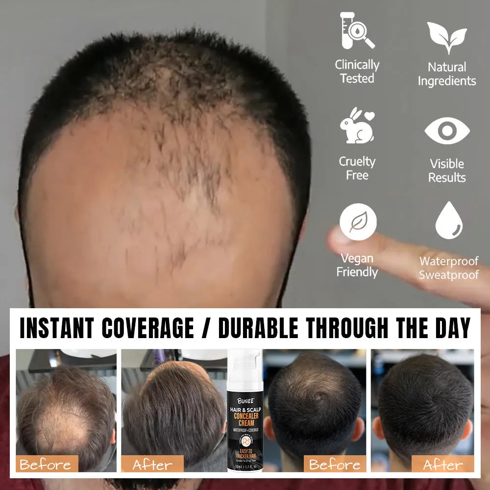 30 ml scalp concealment pomade tube for covering thinning hair areas with nourishing formula