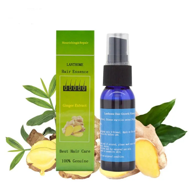 30ml hair growth spray bottle with Chinese herbs for hair loss and alopecia, for women and men