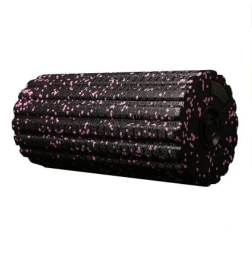 Black 4-speed vibrating massage roller foam for muscle recovery, 800g weight