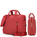 Waterproof Oxford cloth laptop bag with alloy hardware and multiple compartments in black for 15 inch laptop