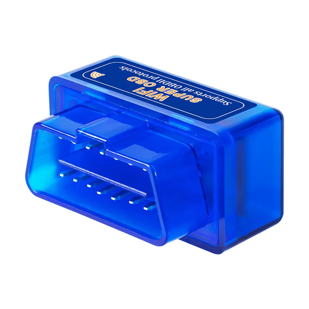 Blue mini WiFi ELM327 OBD2 car detector diagnostic scanner adapter for iPhone and iPad