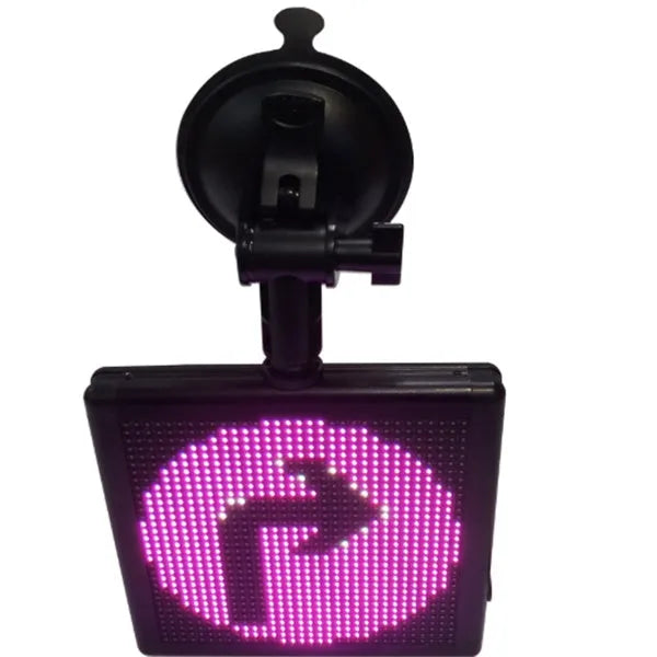 Car LED expression light square emoticon screen full colour 128x128mm black ABS shell