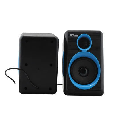 USB cable speaker with 3.5mm audio socket and USB power connector, random colour, single unit