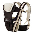 Four Seasons baby carrier sling in polyester-cotton fabric showing multiple carrying positions