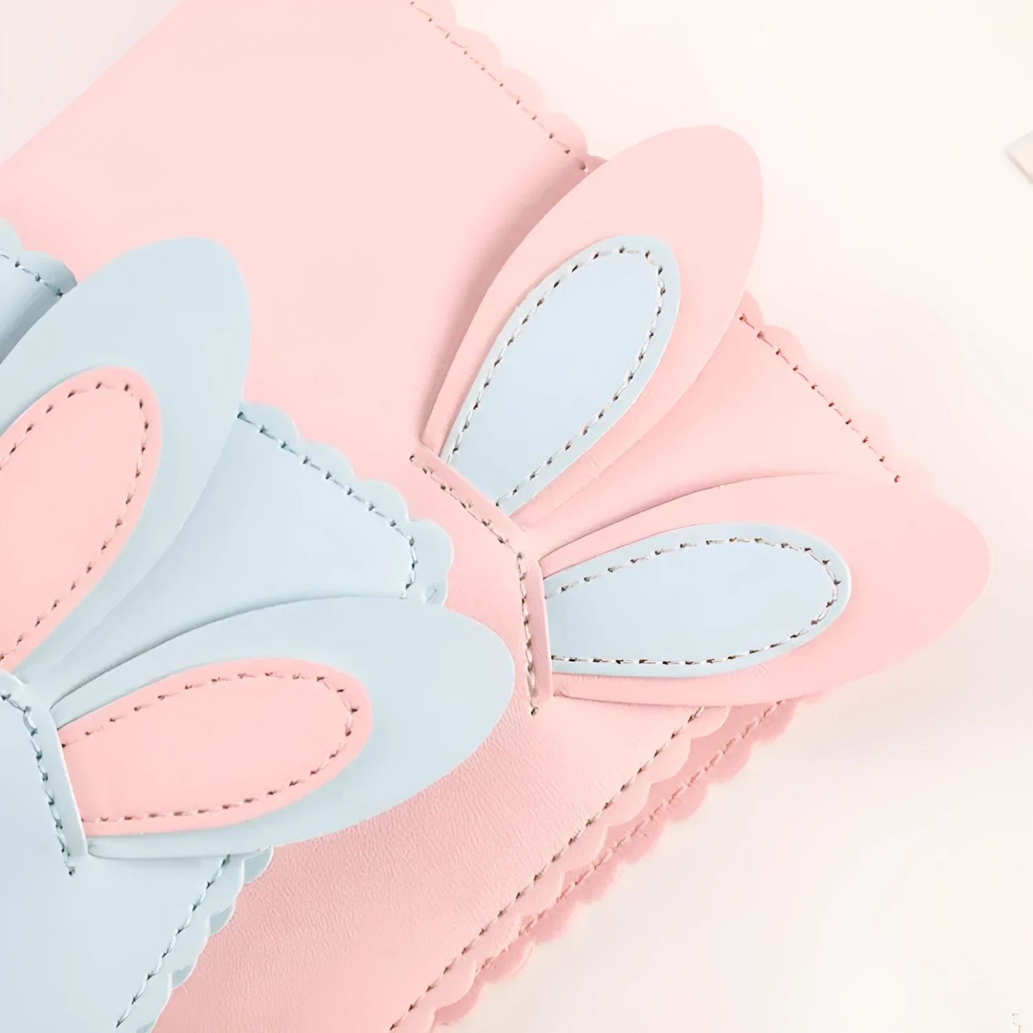 Cute Bunny themed mini photo album in blue, pink, or white for 3-inch prints.