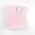 Cute Bunny themed mini photo album in blue, pink, or white for 3-inch prints.