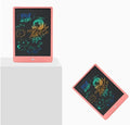10 inch children's LCD writing tablet with colourful screen, blue plastic frame, stylus included