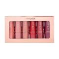 Matte lipstick gift box set with 6 non-stick cup lipsticks in gift box packaging