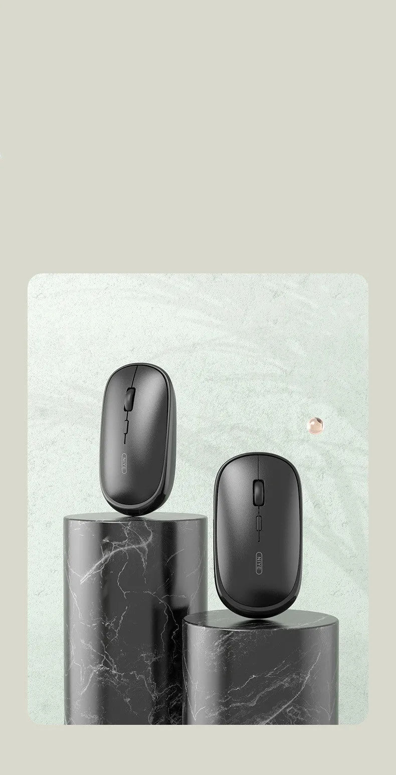 M900 rechargeable wireless mouse ultra-thin for laptop black colour side view