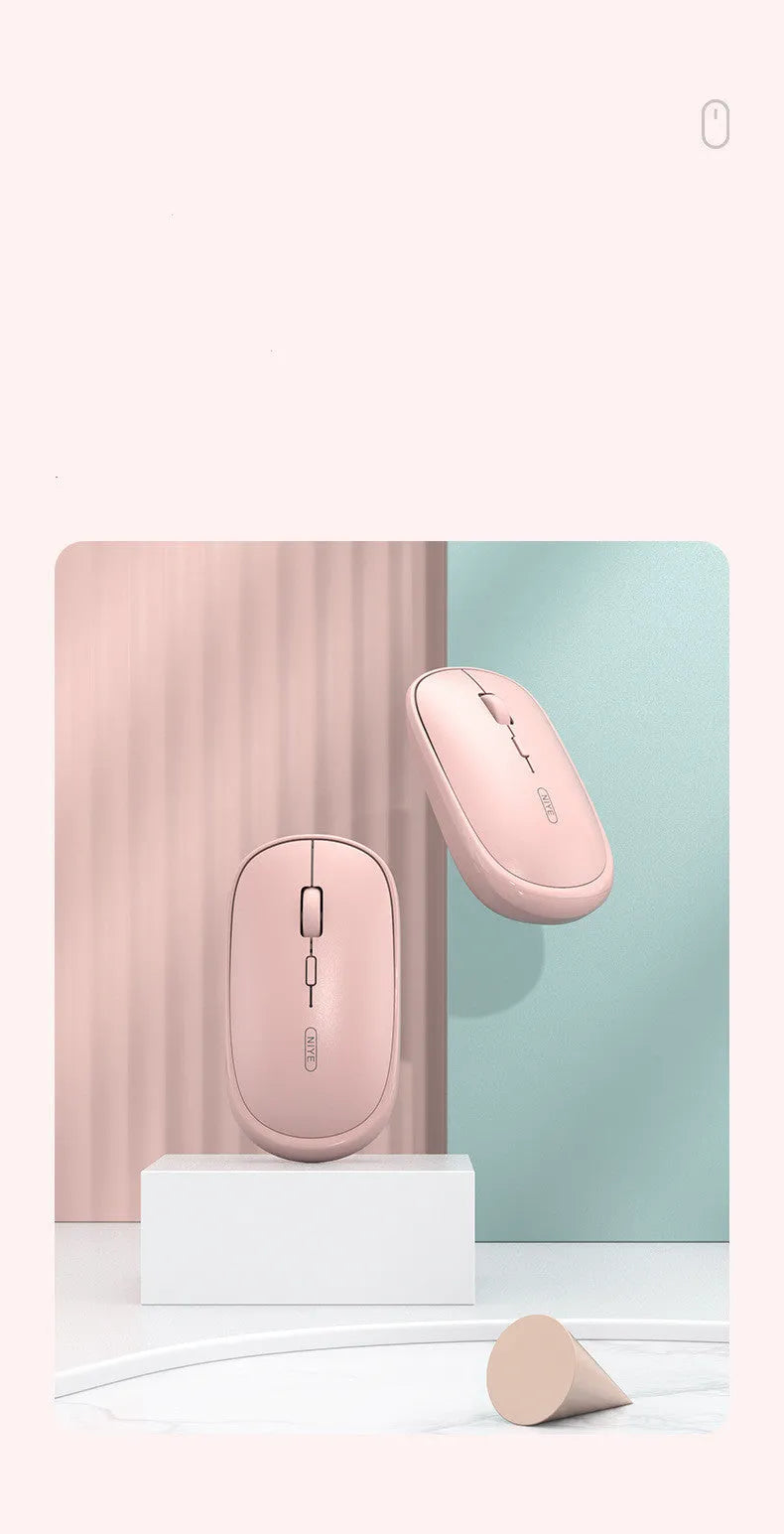 M900 rechargeable wireless mouse ultra-thin for laptop black colour side view
