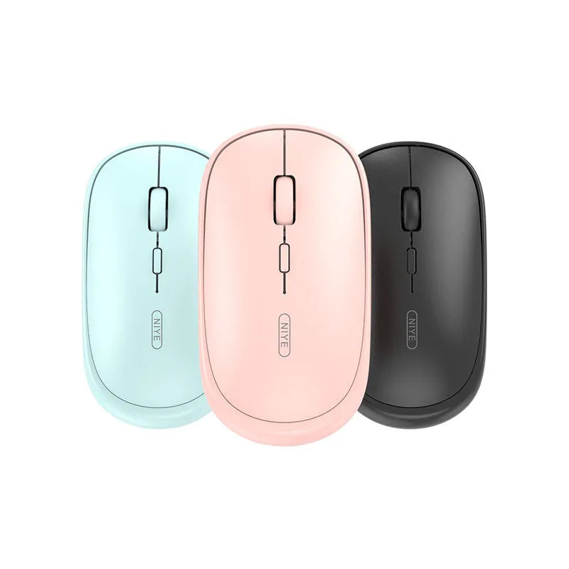 M900 rechargeable wireless mouse ultra-thin for laptop black colour side view