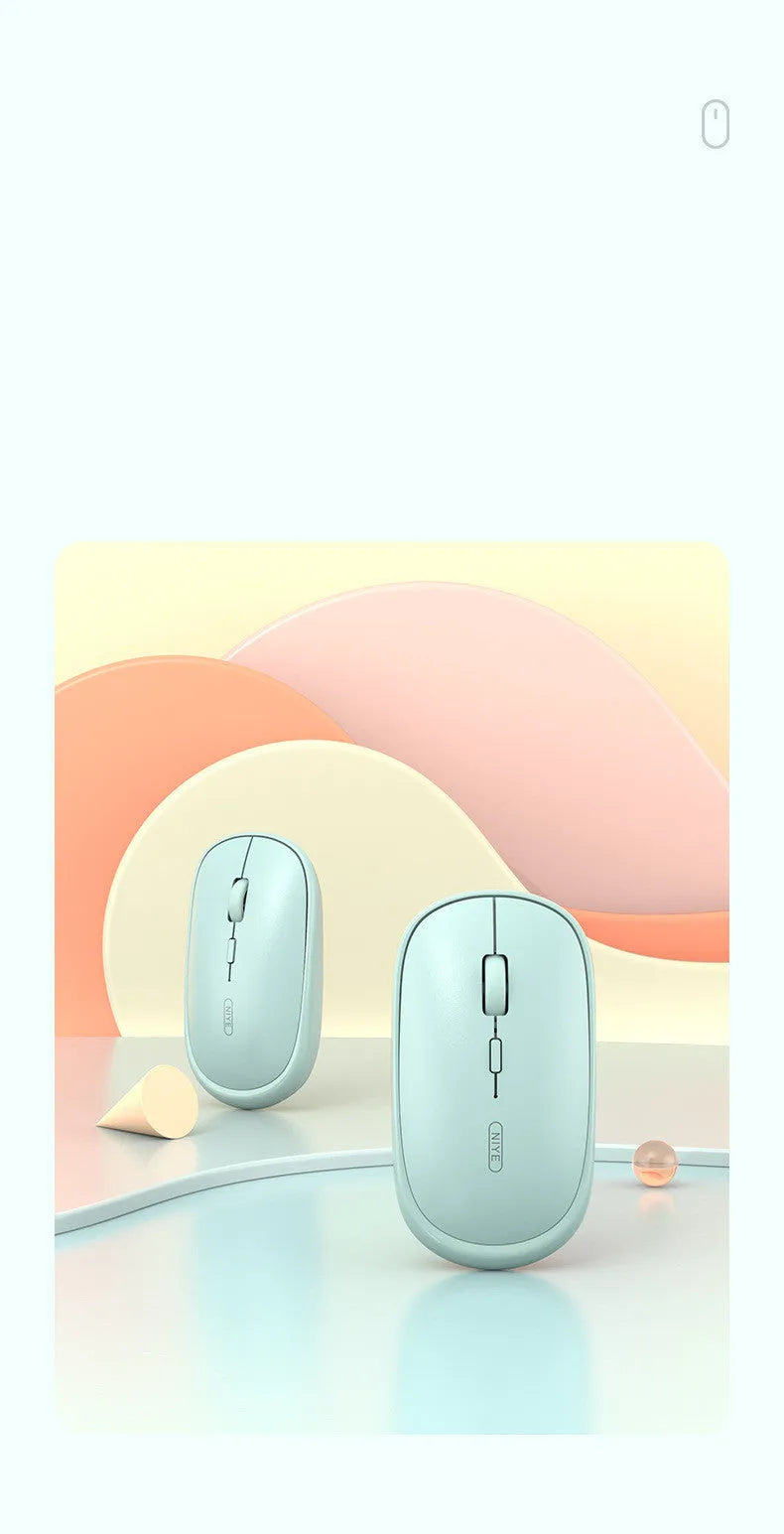 M900 rechargeable wireless mouse ultra-thin for laptop black colour side view