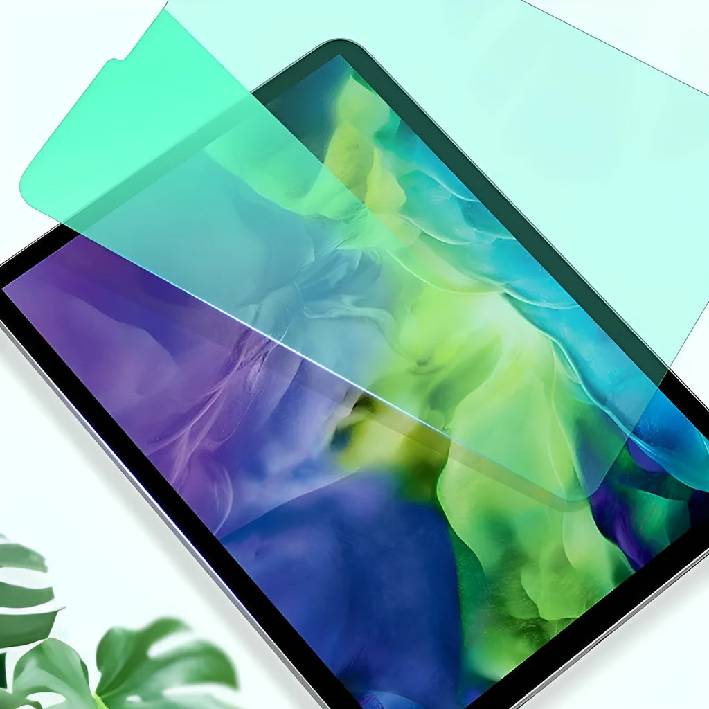 Tempered glass screen protector for iPad Pro 11 and 12.9 with anti-blue light and anti-fingerprint coating