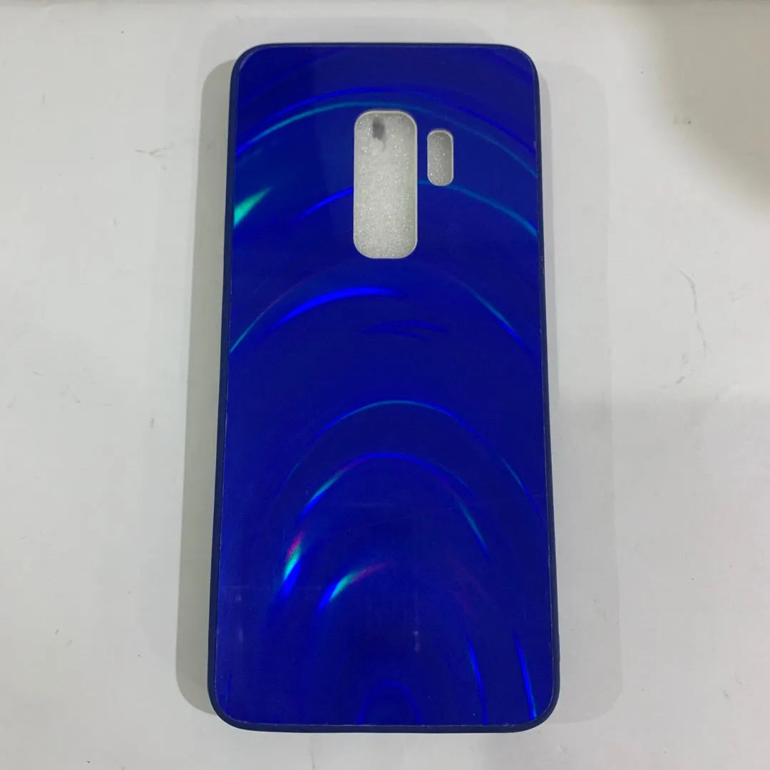 A 3D rainbow glitter gradient back cover case for a smartphone, showing its full-coverage design and sparkling finish.