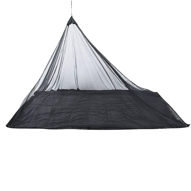 Portable foldable mosquito net tent in green, 50D breathable mesh, 220x120x100cm for camping