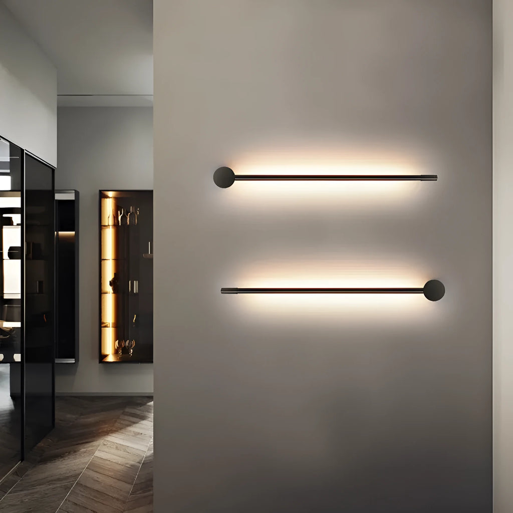 60cm LED mirror front lamp with acrylic shade, linear design, for bathroom wall, warm or white light