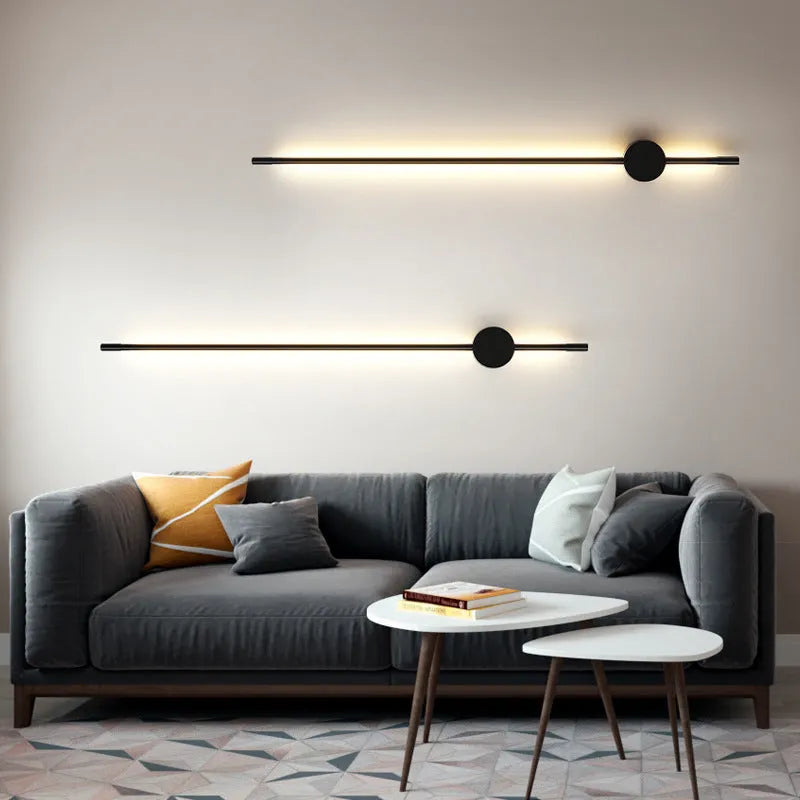 60cm LED mirror front lamp with acrylic shade, linear design, for bathroom wall, warm or white light