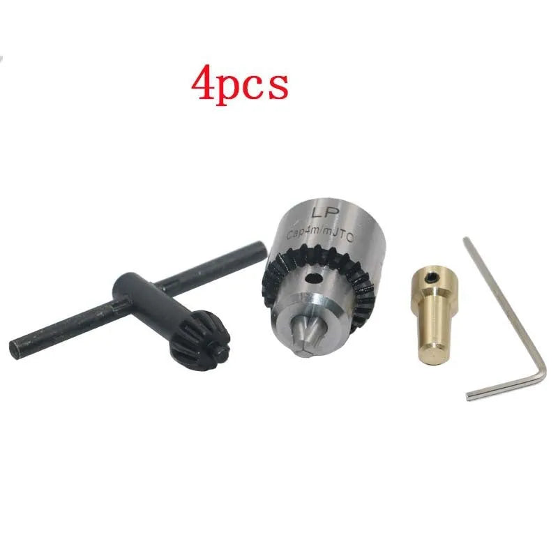 Hard alloy electric drill chuck set with 3.17mm tail hole and sleeve chuck accessory