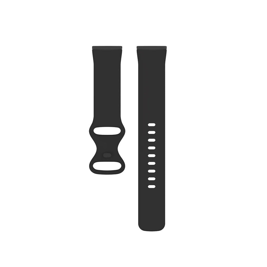 Fitbit Versa3 smartwatch with a TPU silicone replacement strap in one of six available colours