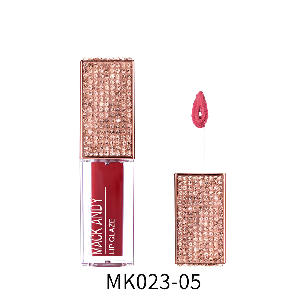 Matte velvet lip gloss tube in 8g packaging with six colour set options