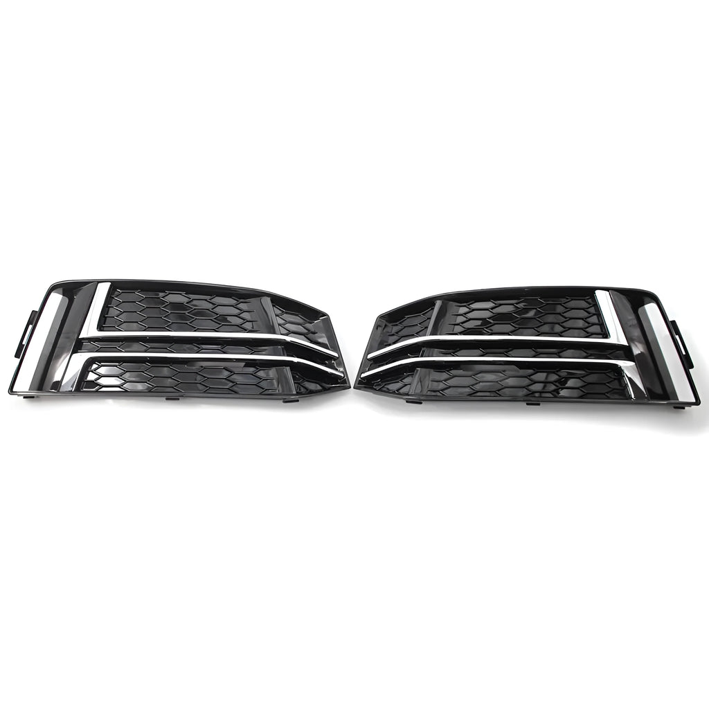 Lower fog lamp frame for Audi A4 B9 in ABS, bright black or electroplating black, left or right side