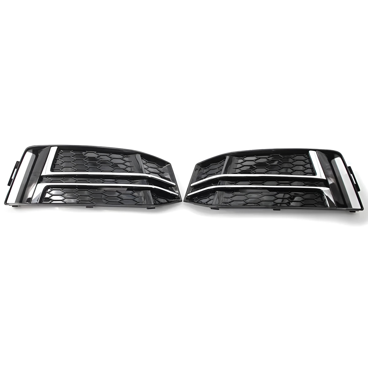 Lower fog lamp frame for Audi A4 B9 in ABS, bright black or electroplating black, left or right side