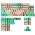 Mint toffee coloured XDA profile PBT keycap set for mechanical keyboards with DSA ball cap design