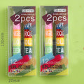 Set of six solid barrel highlighter marker pens with round tips in assorted fluorescent colours.