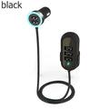 Black and white car rear seat charger with 6.8A USB output, 12-24V input and ABS PC housing