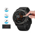 Tempered glass screen protector for Garmin Fenix 6 Pro watch face, transparent front film