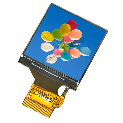 1.3-inch square IPS LCD display module with 240x240 resolution and 18-pin connector