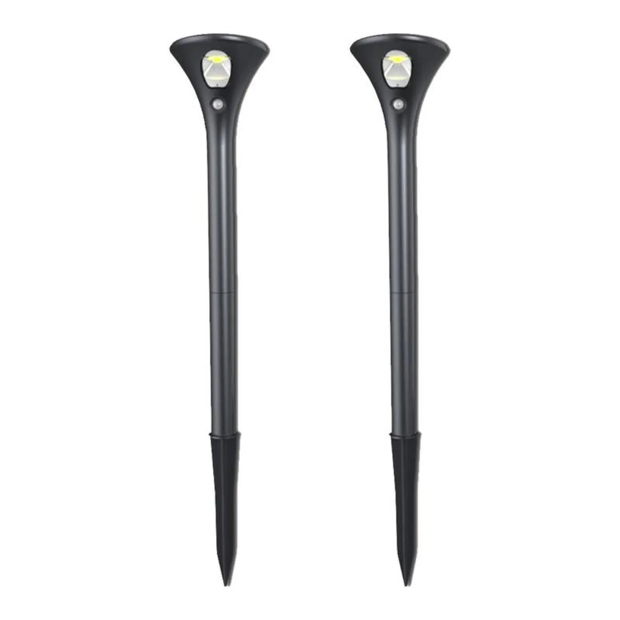 Solar induction ground plug light with lamp pole and connecting tubes for garden installation