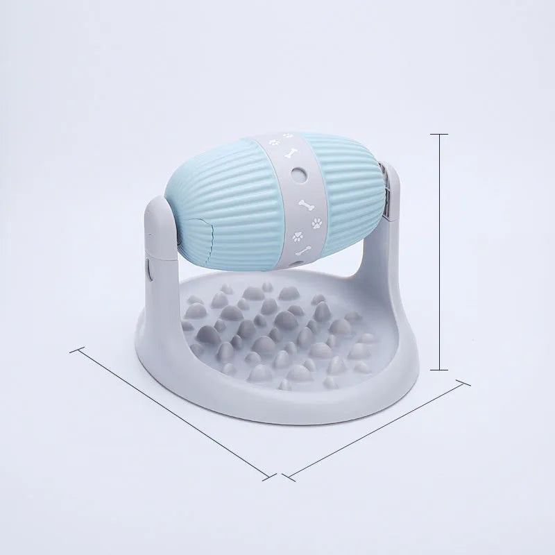 Spilled food ball slow food bowl pet toy in ABS plastic, blue, size 250x310x225mm