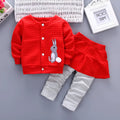 Girls spring cotton clothes suit Korean style long sleeve trousers two-piece set multiple colours