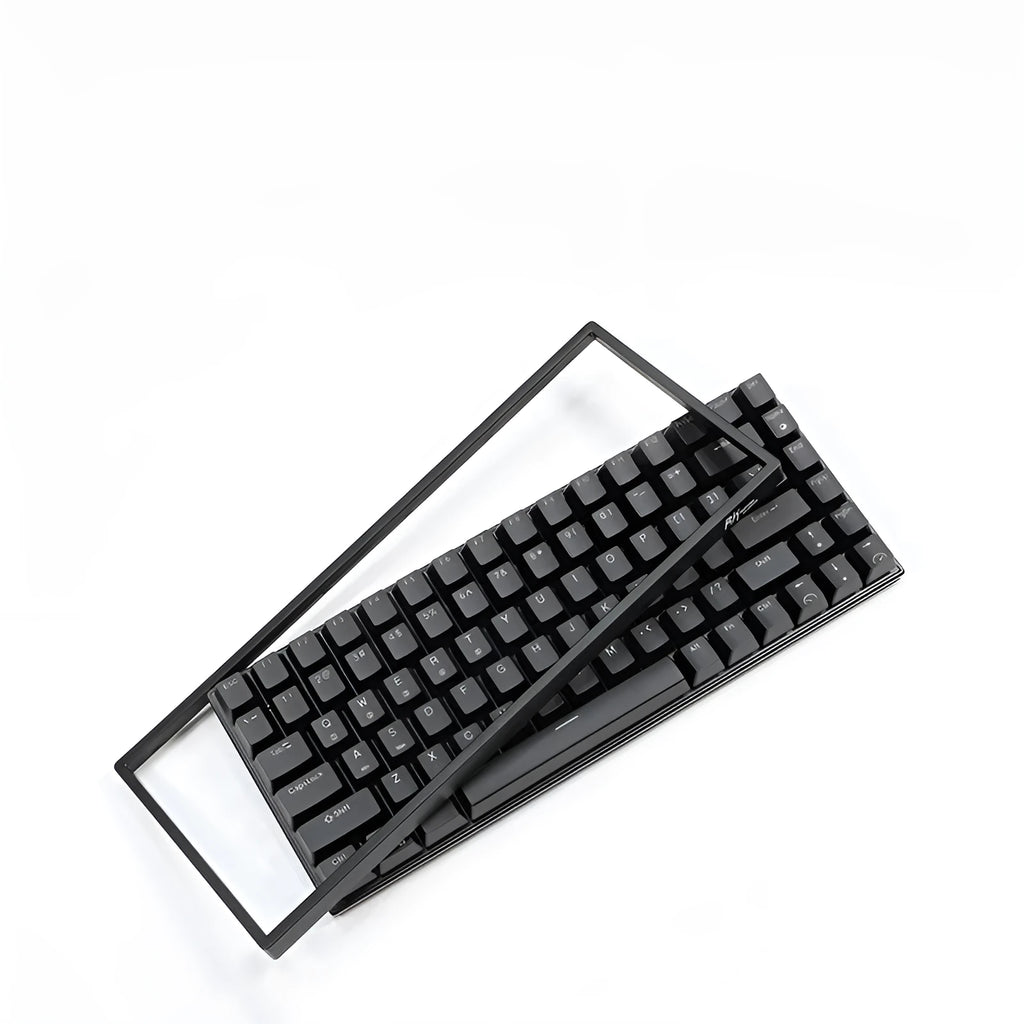 RK526 wireless mechanical keyboard and mouse set with USB transmitter and charging cable.