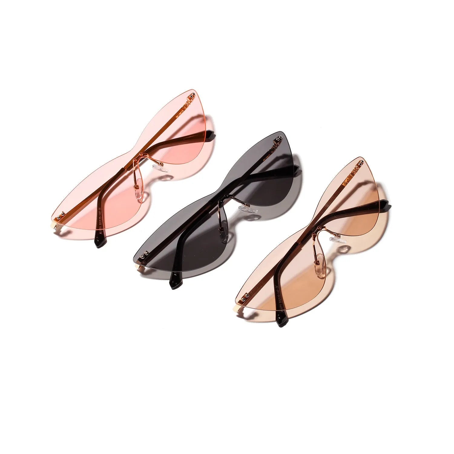 Brown vintage sunglasses with a metal frame and tinted lenses.