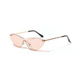 Brown vintage sunglasses with a metal frame and tinted lenses.
