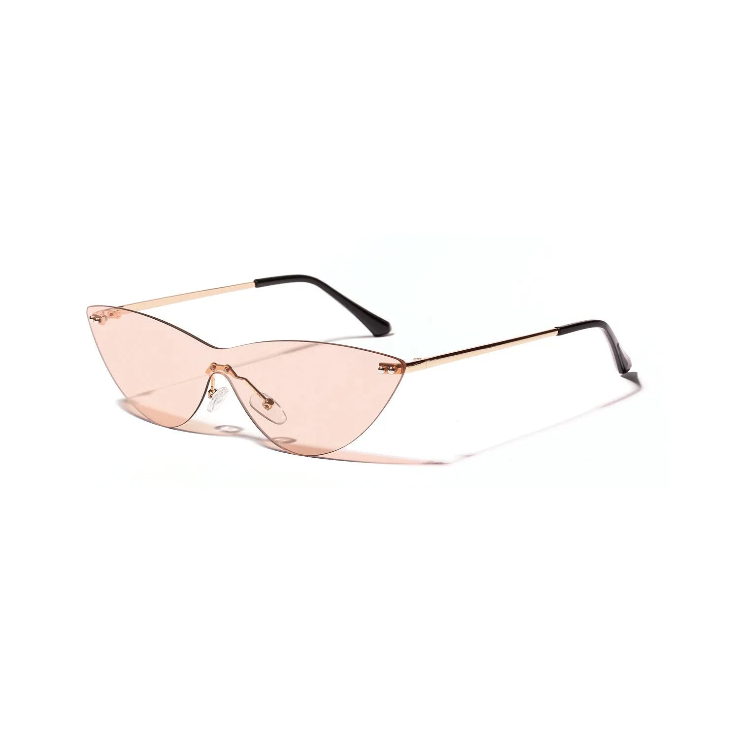 Brown vintage sunglasses with a metal frame and tinted lenses.