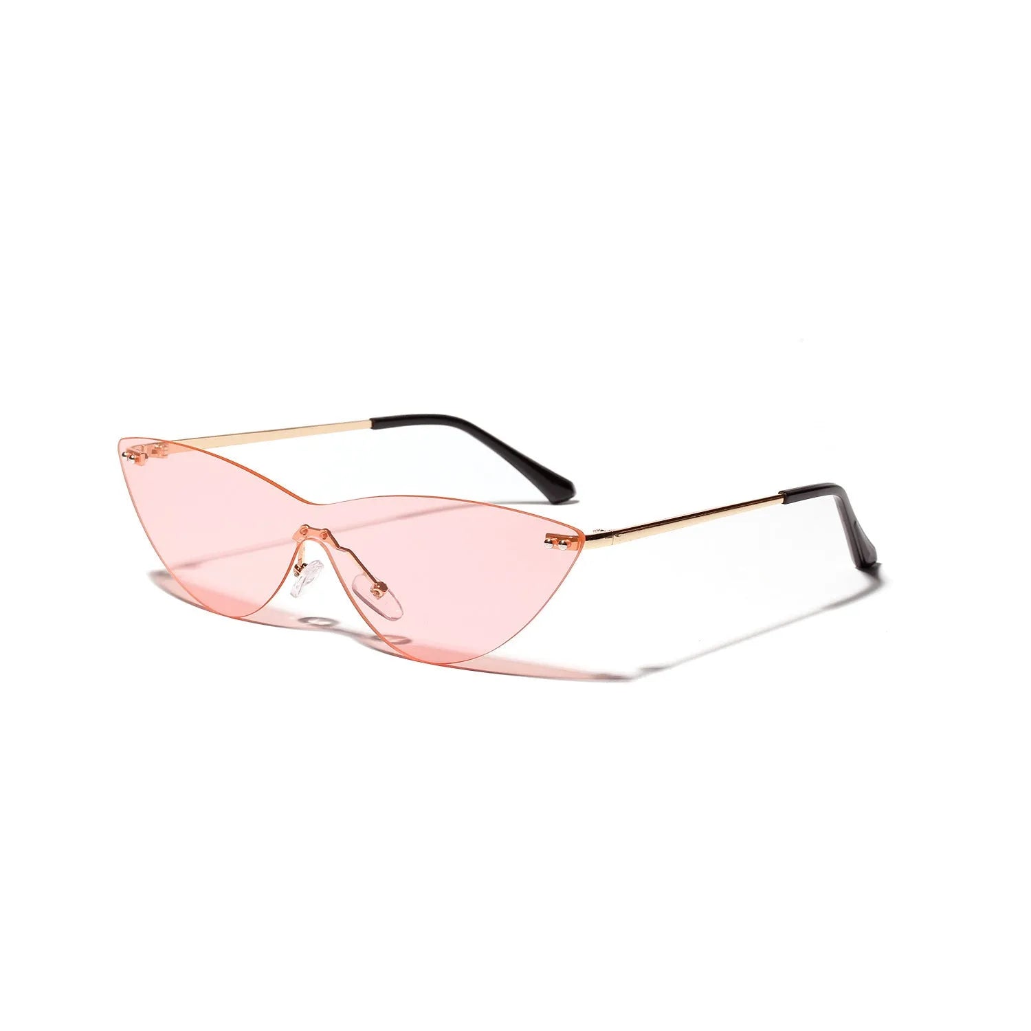 Brown vintage sunglasses with a metal frame and tinted lenses.