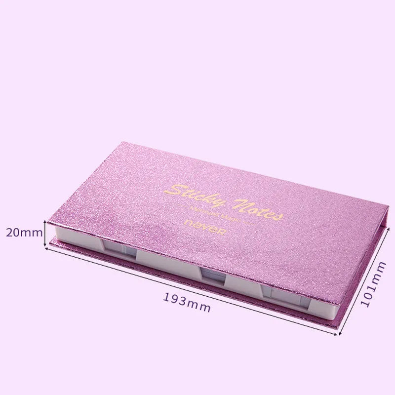 Purple Mermaid Series memo pads showing six different style books with self-adhesive pages