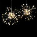Solar-powered LED meteor shower light projecting starry patterns with 5000 lumen output