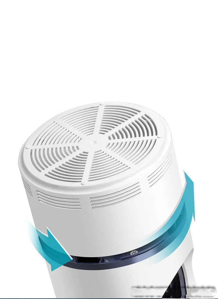 Large white photocatalyst mosquito killer lamp with USB cable on a flat surface