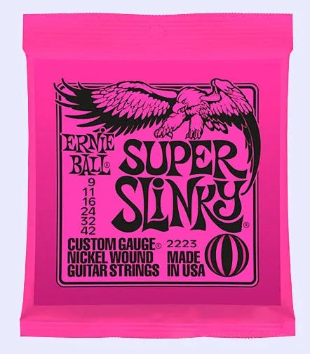Set of multi-model nickel chromium electric guitar strings with colour options 2220 to 2723style