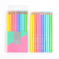 Macaron Series coloured pencils, Marco 9100 model, plastic shell, available in 12 or 24 colours with 2B style option