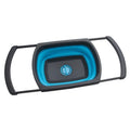 Creative foldable water basin in blue plastic with leaking function for drainage
